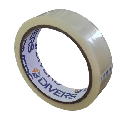 Cinta adhesiva divers kl 1 x 50 yardas transparente paquete de 12 unidades