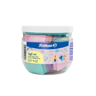 BORRADOR PELIKAN BARRIL 15 UNIDADES PASTEL 648