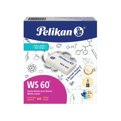 BORRADOR PELIKAN WS-60 BLANCO C/60 008 [F/ 20]