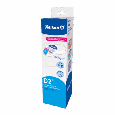 Cuentafacil pelikan d2 regular aroma cajita de 12 unidades