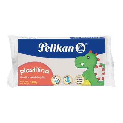 Plasticina Pelikan maqueta 180 gramos blanca