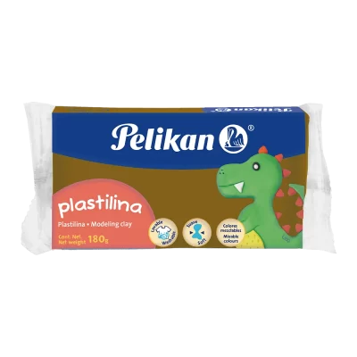 Plasticina Pelikan maqueta 180 gramos café