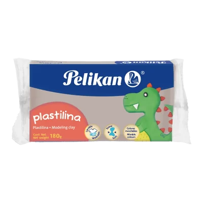 Plasticina Pelikan maqueta 180 gramos gris