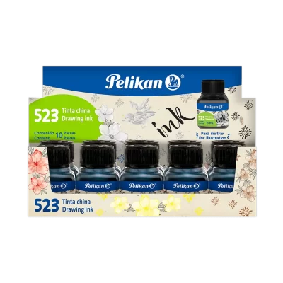 TINTA CHINA PELIKAN 523 NEGRO 15ML 926 [F/200]