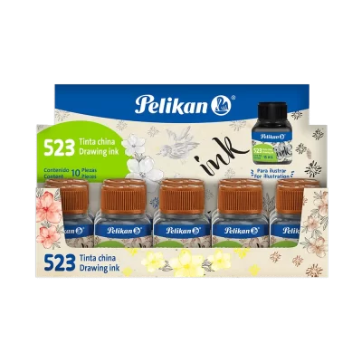 TINTA CHINA PELIKAN 523 SEPIA 15ML [F/200]