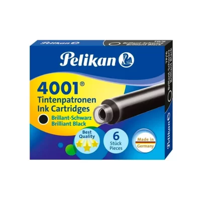 TINTA PARA PLUMA PELIKAN NEGRO C/6 CARTUCHOS 331 [F/300]