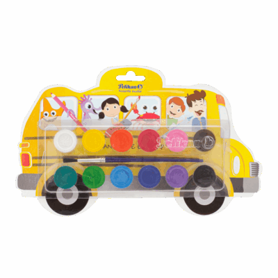 ACUARELA PELIKAN ESCOLAR BUS PALETA DE CARTON 12C 804 [F/90]