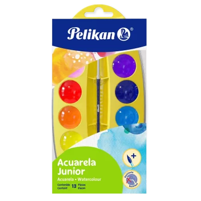ACUARELA PELIKAN JUNIOR 12C CAJA PLASTICA 661 [F/50]