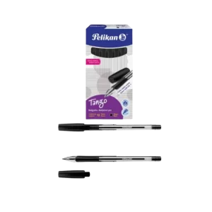 BOLIGRAFO MEDIANO PELIKAN TANGO GRIP NEGRO C/12