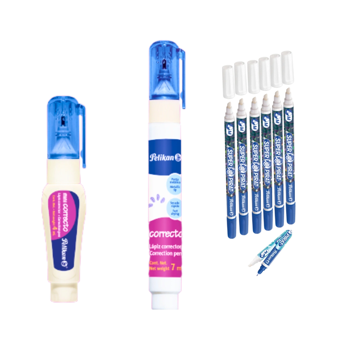 CORRECTOR TIPO PLUMA PELIKAN C/12