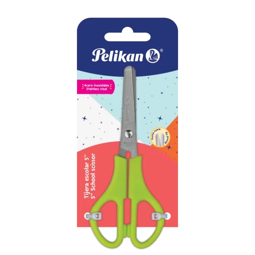 08000005_SCHOOL_SCISSOR_5_Blister Tijera pelikan escolar 5 pulgadas school scissor caja con 12 unidades