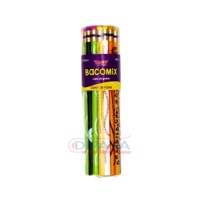 LAPIZ ECO BACOMIX REDONDO B/30 COLORES