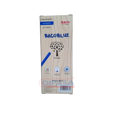 LAPIZ ECO BACO HEXAGONAL AZUL C/10 - Imagen 2