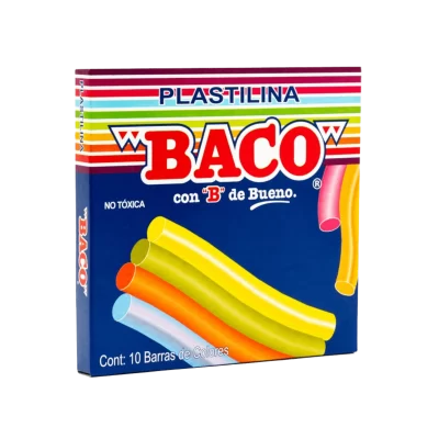 Plasticina baco 10 barritas de colores 150 gramos