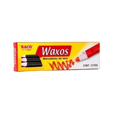 CRAYON CON PITA BACO WAXO NEGRO C/12