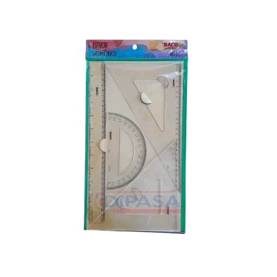 ESTUCHE GEOMETRICO BACO NO. 3 REGLA DE 30 CENTIMETROS GRANDE