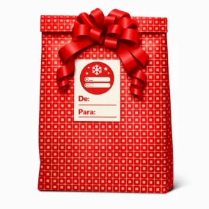 BOLSA TODO EN UNO FONDO ROJO CUADROS PLATA