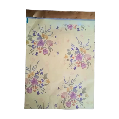 Bolsa todo en uno amarillo y flores paquete de 12 unidades