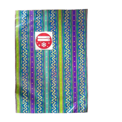 Bolsa todo en uno zigzag y rayas de colores paquete de 12 unidades