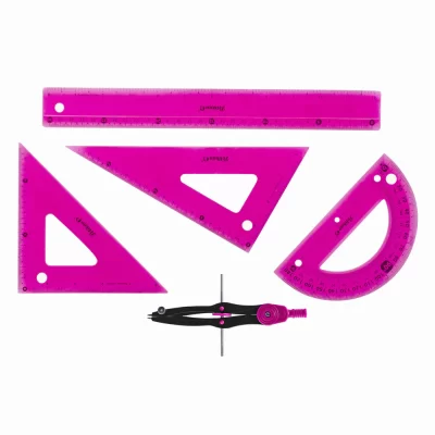 Estuche Geométrico pelikan flexible 5 piezas grande - Imagen 3