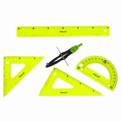 Estuche Geométrico pelikan flexible 5 piezas grande - Imagen 4