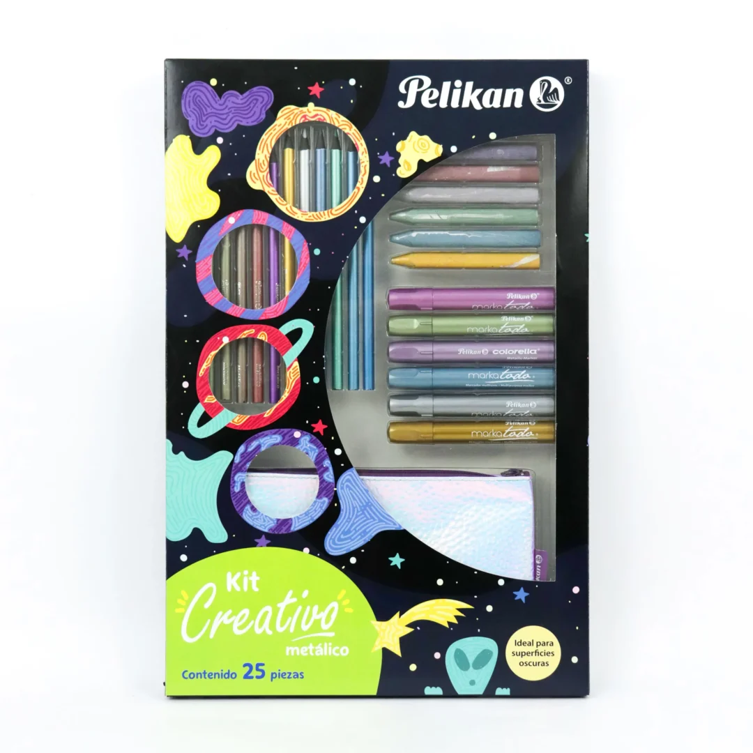 KIT CREATIVO PELIKAN EDICION METALICO 25 PZAS