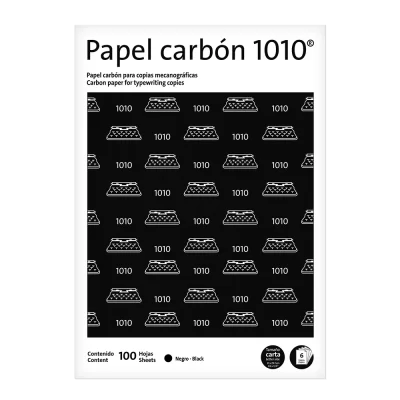 Papel carbón pelikan 1010 carta negro carpeta de 100 hojas