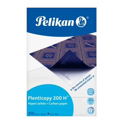Papel carbón pelikan 200 oficio azul carpeta de 100 hojas