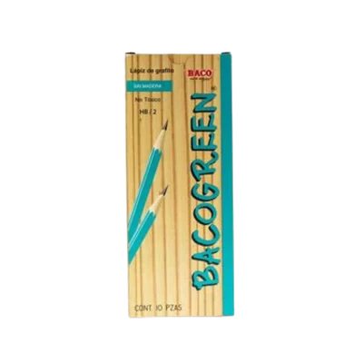 LAPIZ ECO BACO HEXAGONAL VERDE C/10