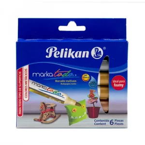 Marcador Markatodo Pelikan mediano estuche de 6 colores
