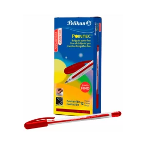 BOLIGRAFO FINO PELIKAN POINTEC ROJO