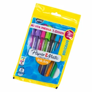 BOLIGRAFO MEDIANO KILOMETRICO 100 B/8 COLORES