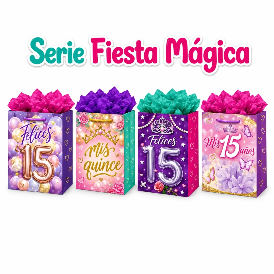 BOLSA PADI GRANDE FIESTA MAGICA XV AÑOS