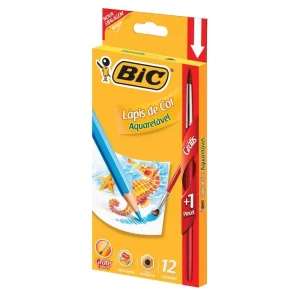 CRAYON DE MADERA BIC ACUARELABLE EXAGONAL 12 LARGO