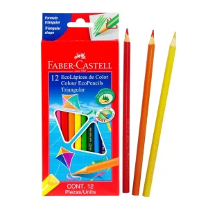 CRAYON DE MADERA FABER CASTELL TRIANGULAR 12 LARGO