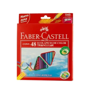 CRAYON DE MADERA FABER CASTELL TRIANGULAR 48 LARGO