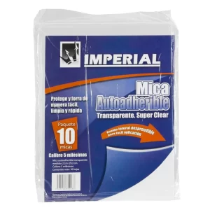 LAMINA MICA AUTOADHEIVA 5M. CTA. IMPRERIAL PARA EMPLASTICAR P/10