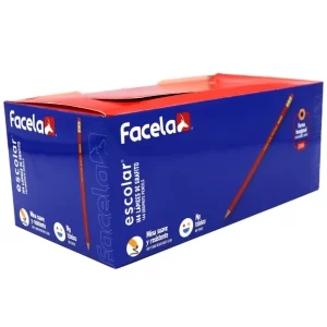 LAPIZ DE MADERA FACELA ESCOLAR HEXAGONAL COLORES C-144