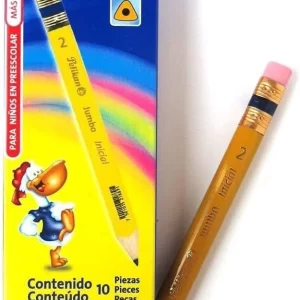 LAPIZ JUMBO PELIKAN TRIANGULAR INICIAL C/10