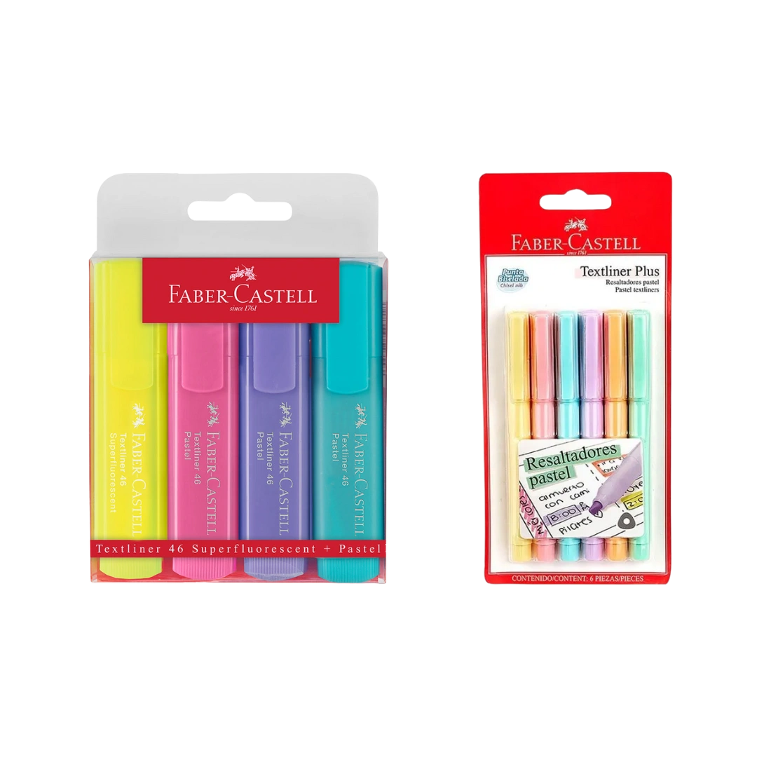 MARCADOR NEON FABER CASTELL TEXTLINER BLISTER