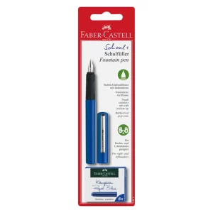PLUMA FUENTE FABER CASTEL 149811 ESCOLAR AZUL + 6 CART.