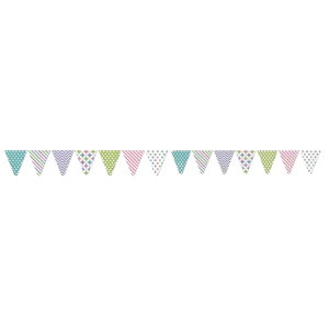 Letrero Padi Banderin Triangular Pastel