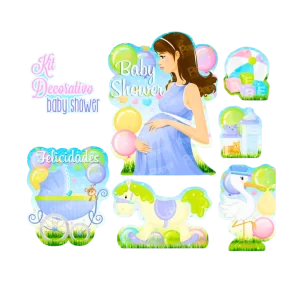LETRERO KIT DECORATIVO BABY SHOWER 6PZAS