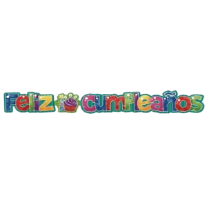 Letrero Padi Feliz Cumpleaños Multicolor
