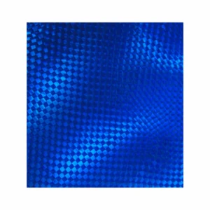 CARTULINA HOLOGRAFICA CUADROS AZUL 10 50X70CMS [F/25X20]