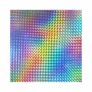 CARTULINA HOLOGRAFICA CUADROS PLATA