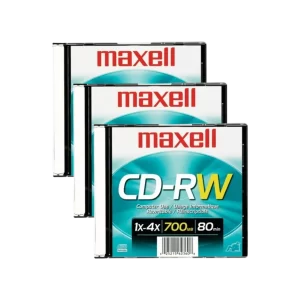 CDRW MAXELL 80MIN 4X REGRABABLE C/10