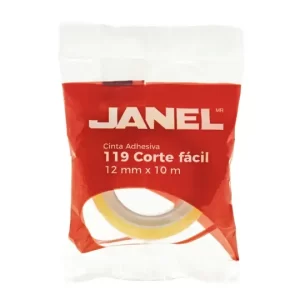 CINTA ADHESIVA JANEL 119 CTE. FACIL 12MMX10M