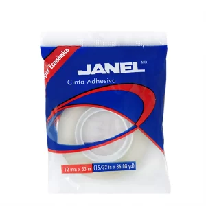CINTA ADHESIVA JANEL 255 ECONOMICA CF 12MMX33M
