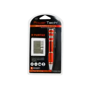 DESARMADOR POWER TECH JUEGO DE PUNTAS DE PRES 9 PZAS